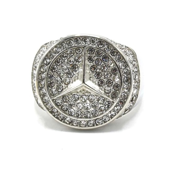 Stainless Steel Mercedes Benz Men Ring - Picture 1 of 4